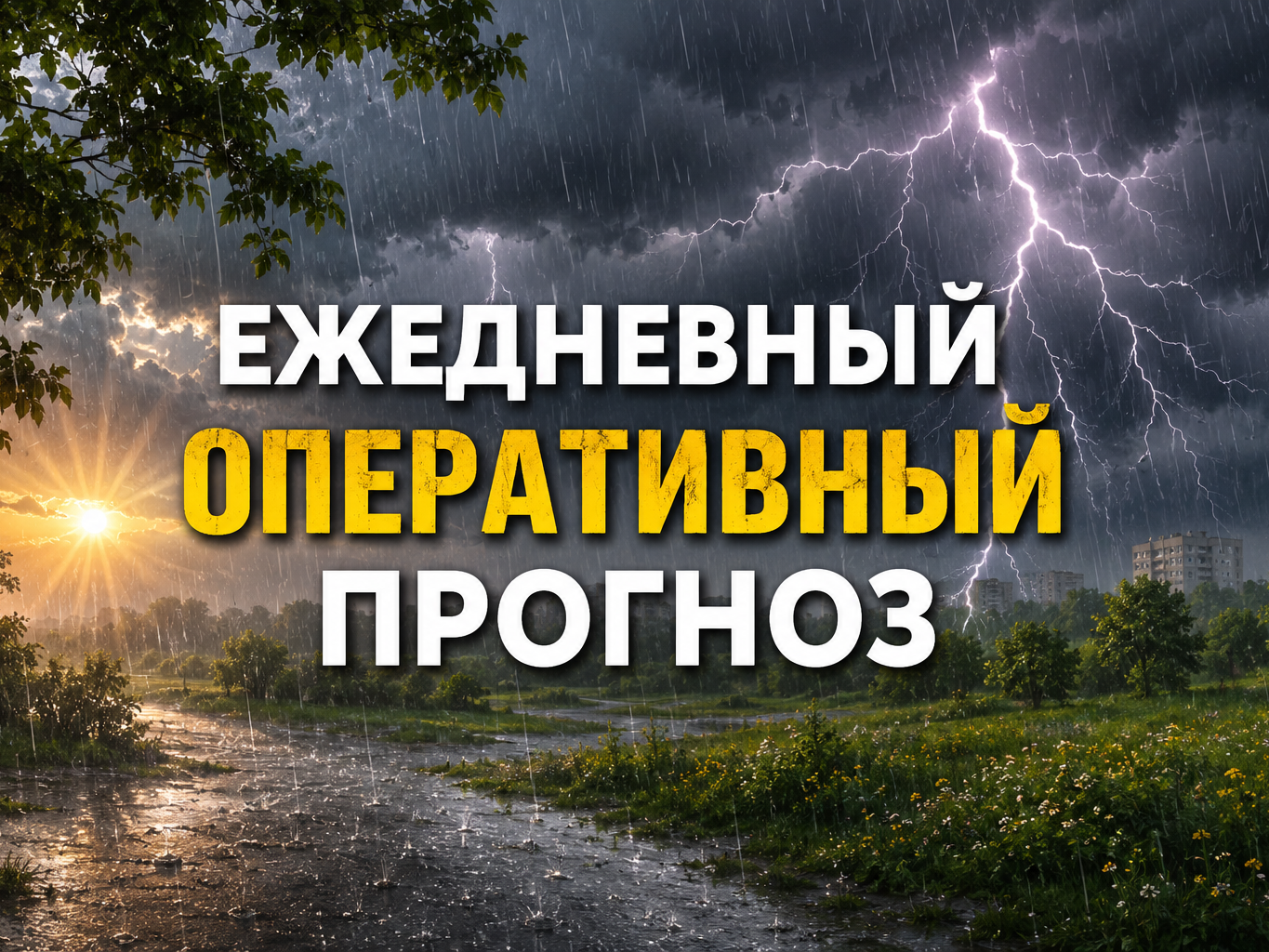 Ежедневный прогноз на 30.07.2026 г (сильный дождь, гроза).